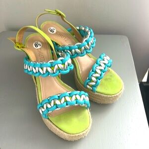 👽👽👽 SCHUTZ JULIET PLATFORMS SIZE 8.5 WORN ONCE LIKE BRAND NEW 👽👽👽